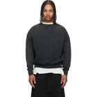 Maison Margiela Black Embroidered Logo Sweatshirt