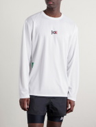 DISTRICT VISION - Logo-Printed Mesh T-Shirt - White