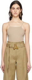 AERON Beige Cami Bodysuit