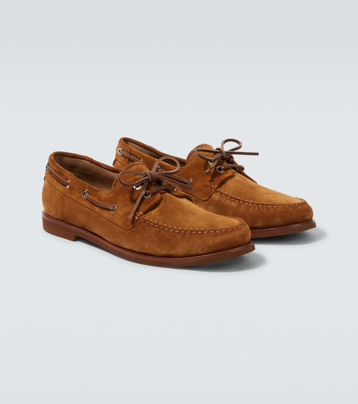 Gianvito Rossi Vandé suede boat shoes