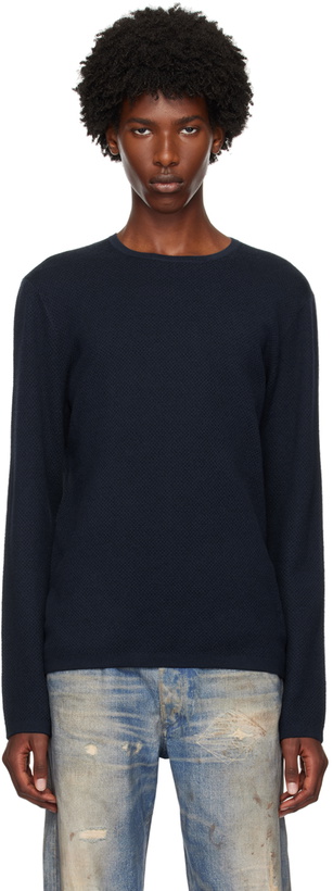 Photo: rag & bone Navy Bennet Sweater