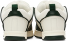 Valentino Garavani Off-White & Green Open Skate Sneakers