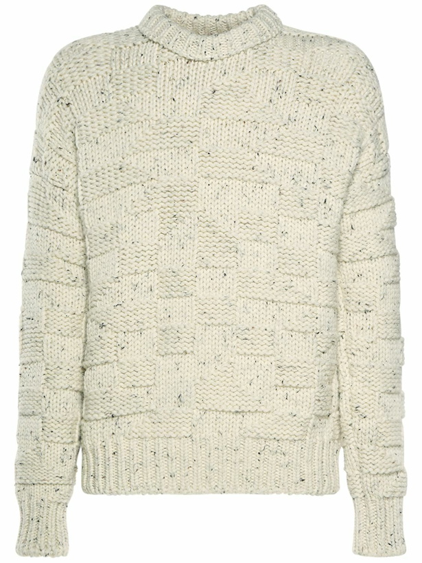Photo: BOTTEGA VENETA - Intreccio Graphic Shetland Wool Sweater
