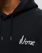 Norse Projects Arne Relaxed Organic Chain Stitch Logo Hoodie Blue - Mens - Hoodies