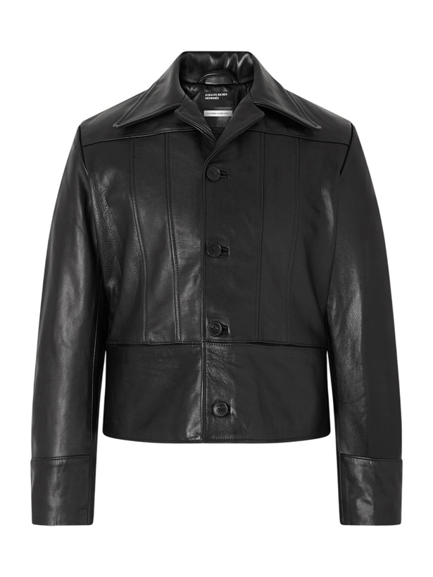 Photo: Enfants Riches Déprimés - Nick Slim-Fit Panelled Leather Jacket - Black