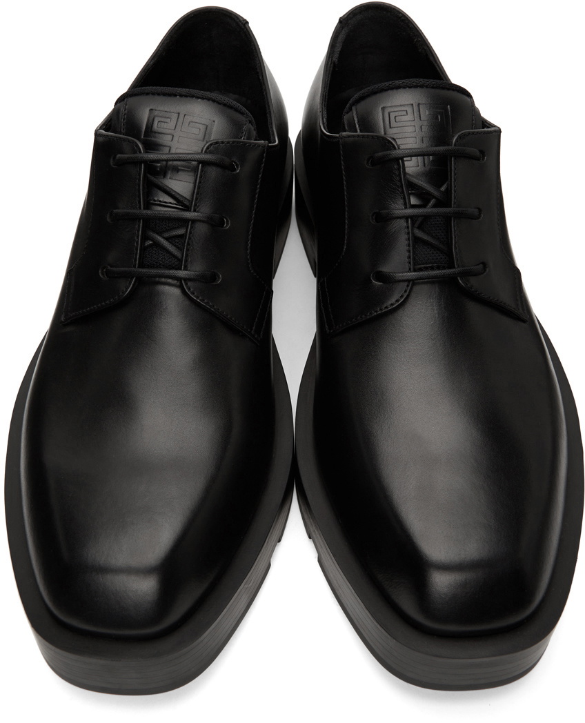 Givenchy Black Squared Lace-Up Derbys Givenchy display picture 1