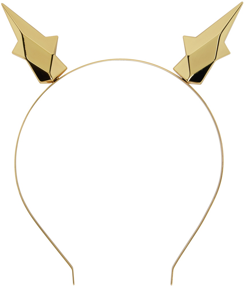 AREA Gold Star Stud Headband
