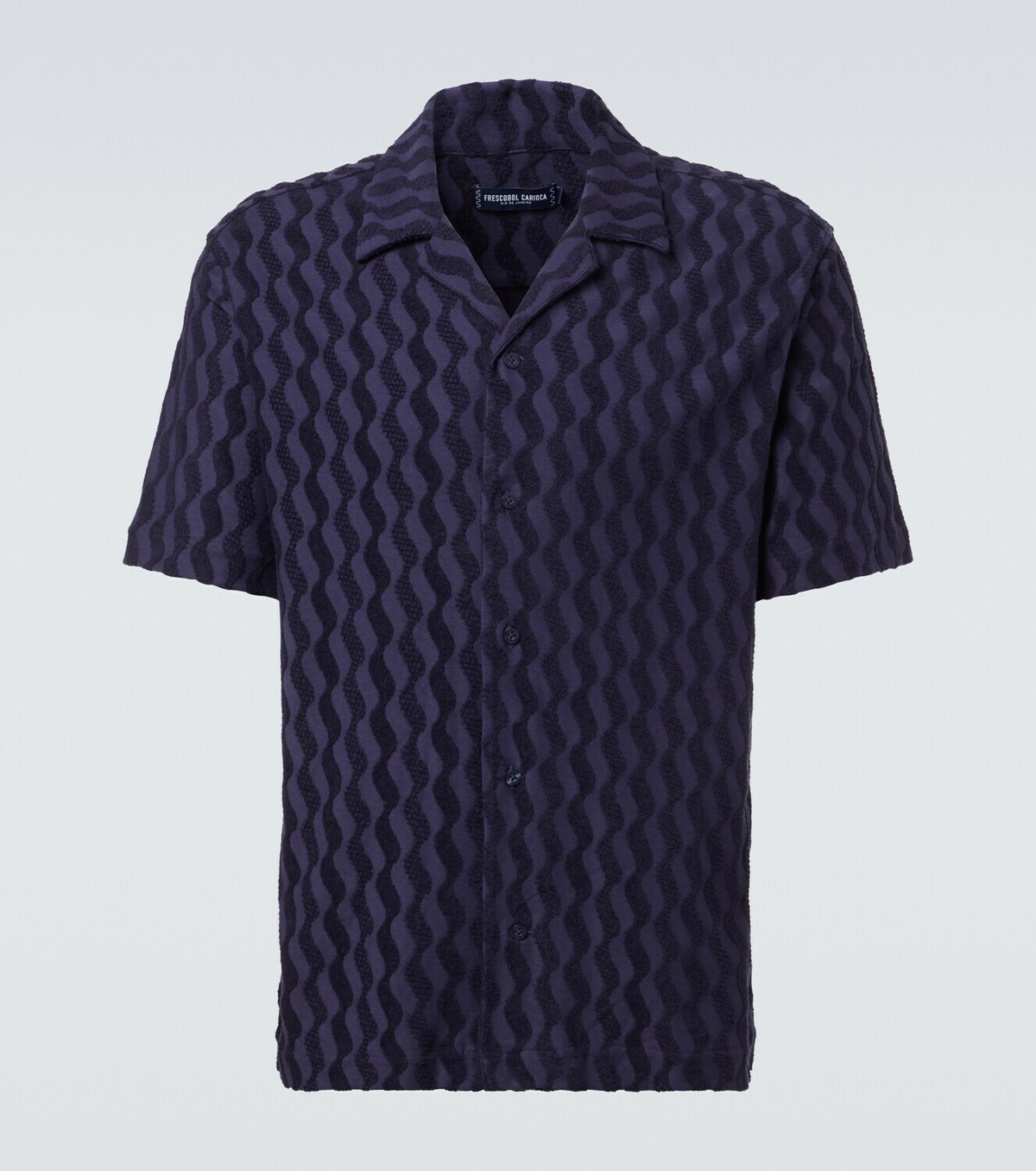 Frescobol Carioca Roberto cotton-blend terry cuban shirt