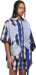 Walter Van Beirendonck Blue Ringling Shirt