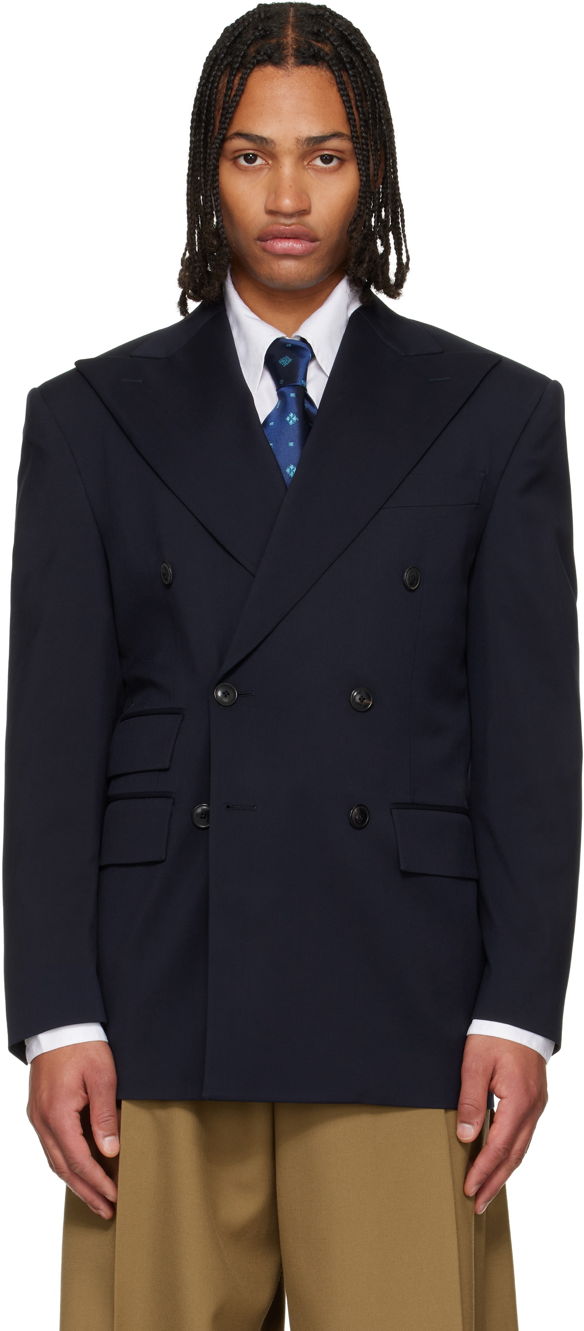 Vivienne Westwood Navy DB Niesen Blazer Vivienne Westwood