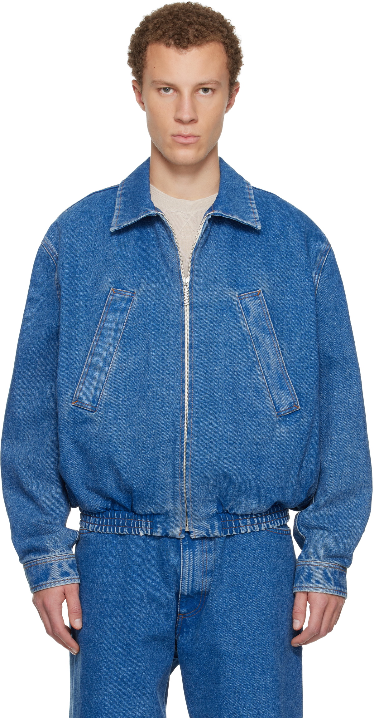 Marni Spray Detail Denim Jacket Marni