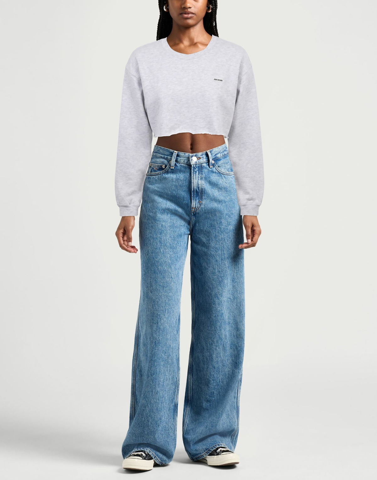 Joah Brown Womens Sweatshirt Light in Grey