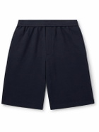 The Row - Eston Wide-Leg Cotton-Jersey Shorts - Blue