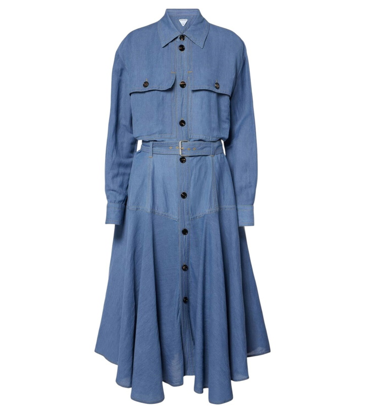 Photo: Bottega Veneta Belted shirt dress
