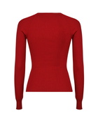 Courrèges Ribbed Knit Top With Cut-out