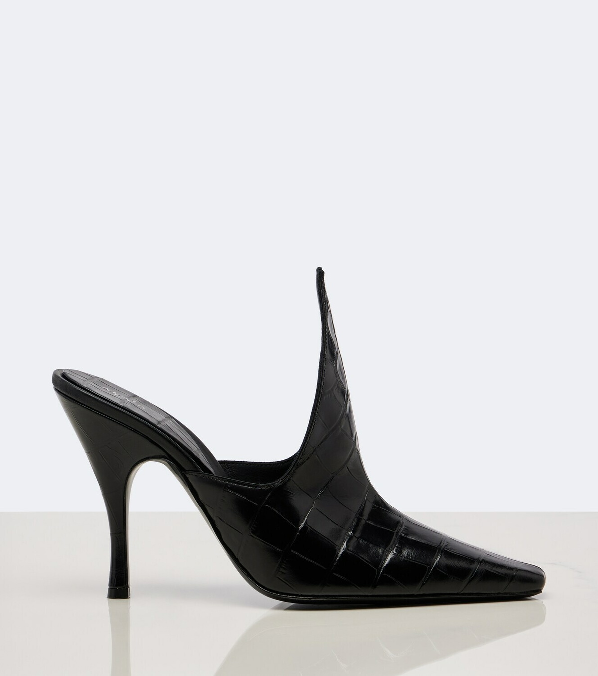 Alaïa Croc-effect leather mules