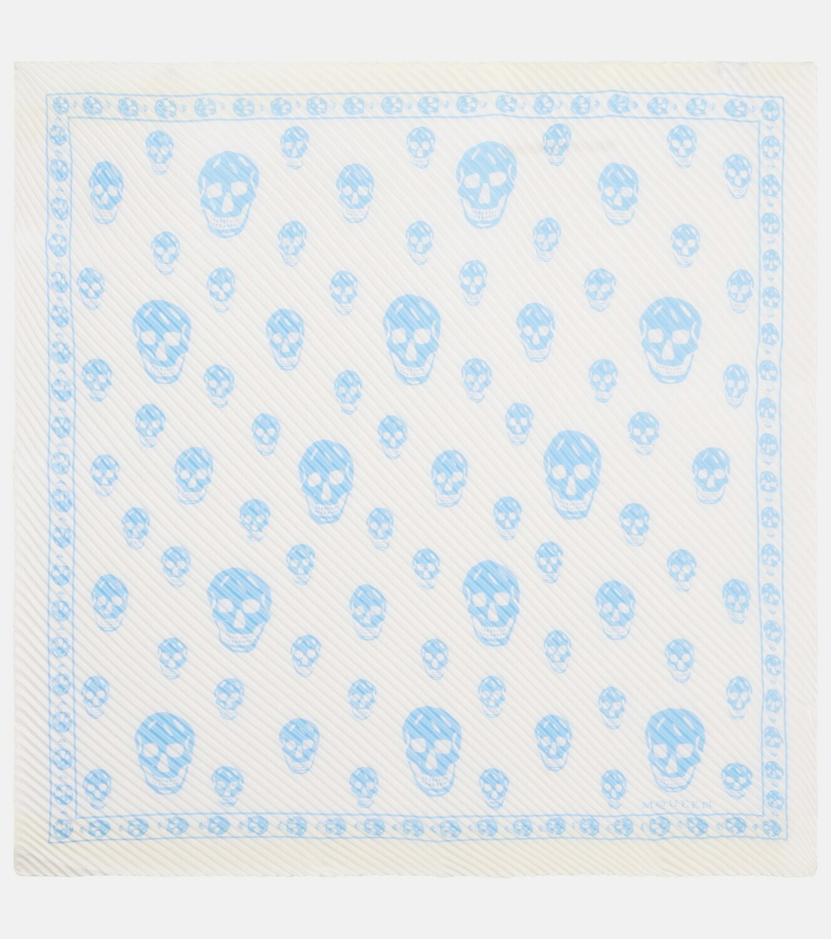 McQueen Skull silk scarf