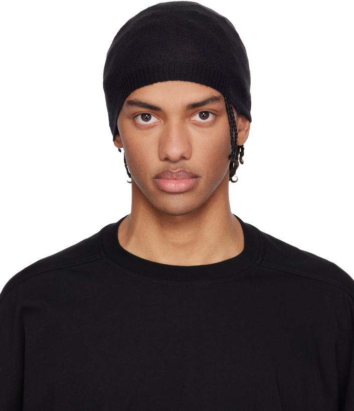 Photo: Rick Owens Black Temple Rasato Knit Beanie