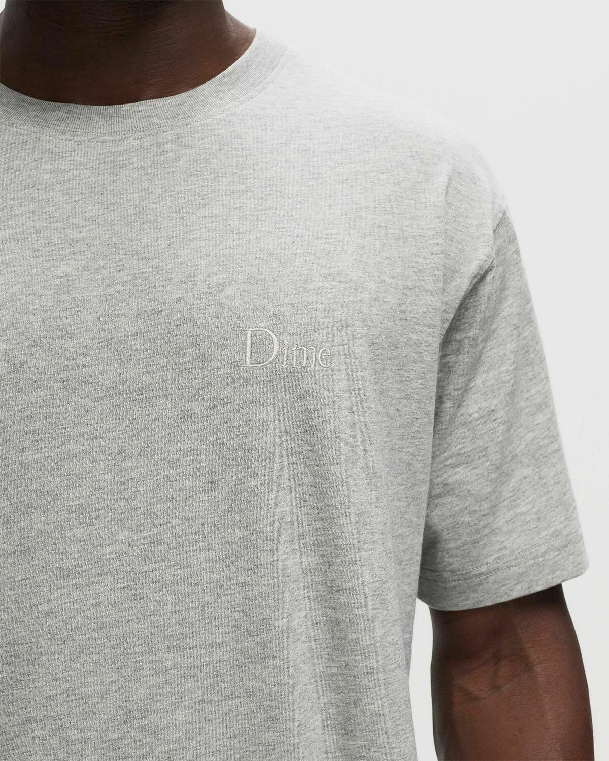 Dime Mtl Classic Small Logo T Shirt Grey Shortsleeves Dime