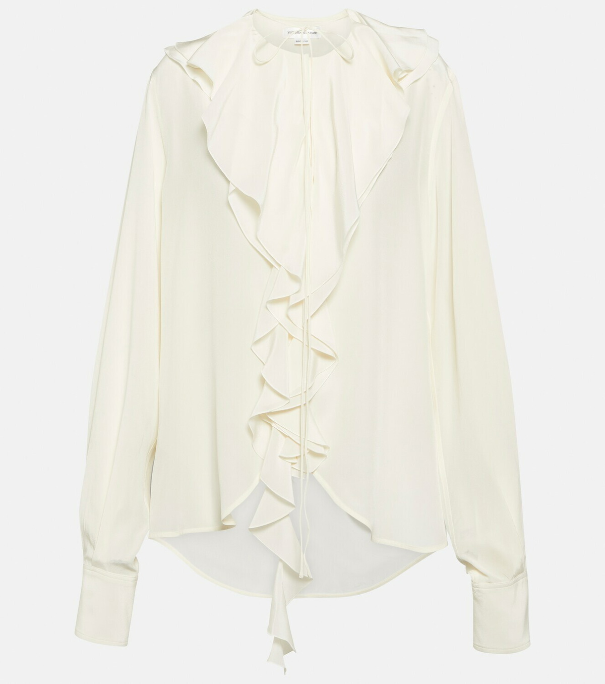 Victoria Beckham Ruffled silk blouse