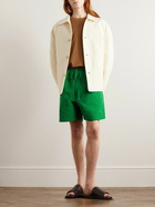 Auralee - Straight-Leg Linen and Cotton-Blend Shorts - Green