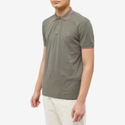 Paul Smith Men's Regular Fit Zebra Polo Shirt in Khaki