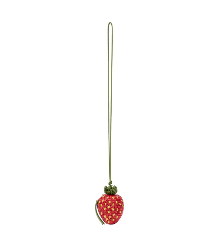 Photo: Loewe Strawberry raffia coin purse with strap