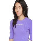 Balenciaga Purple Athletic T-Shirt