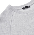 Versace - Oversized Logo-Embroidered Loopback Cotton-Jersey Sweatshirt - Gray