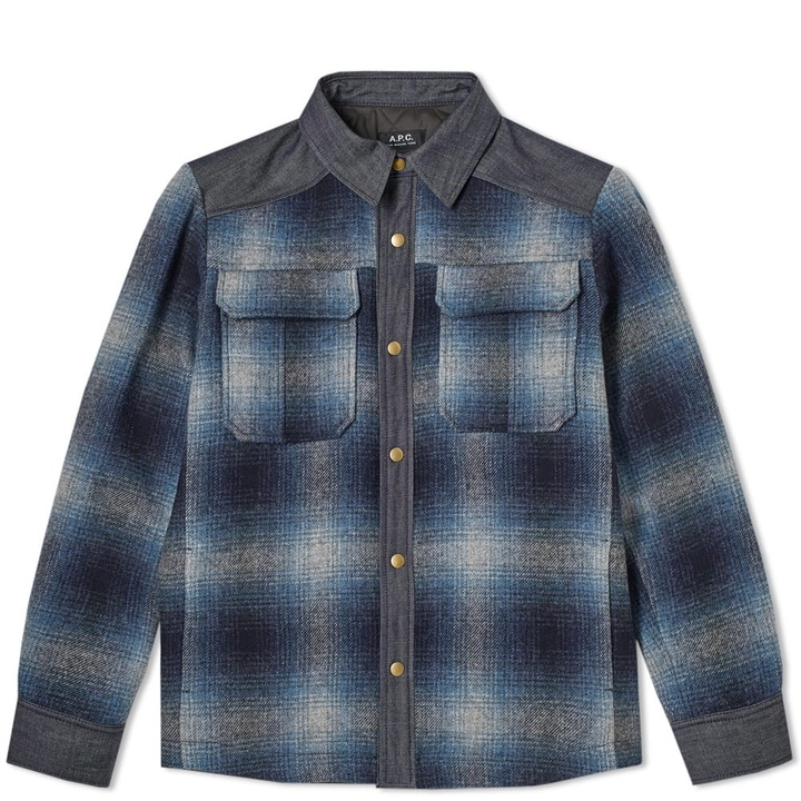 Photo: A.P.C. Mark Check Shirt Jacket