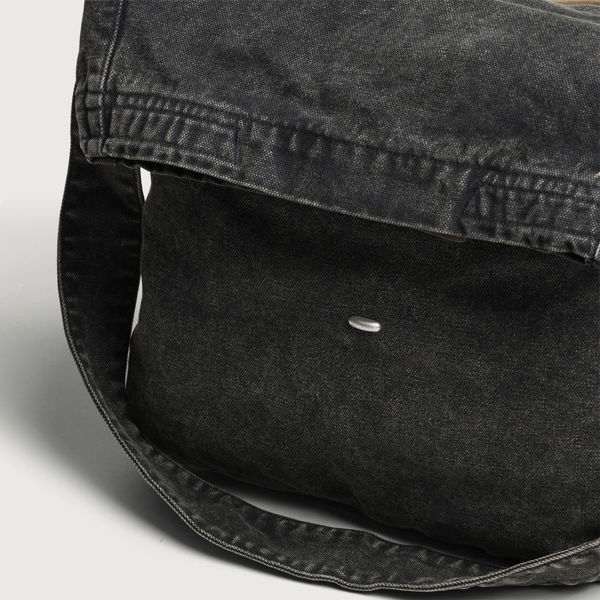 Our Legacy Men's Indigo Canvas Sling Bag in Deep Blue 