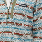 Columbia Men's Sweater Weather™ II Printed Half Zip Fleece in Stone Blue Checkered Peaks Print