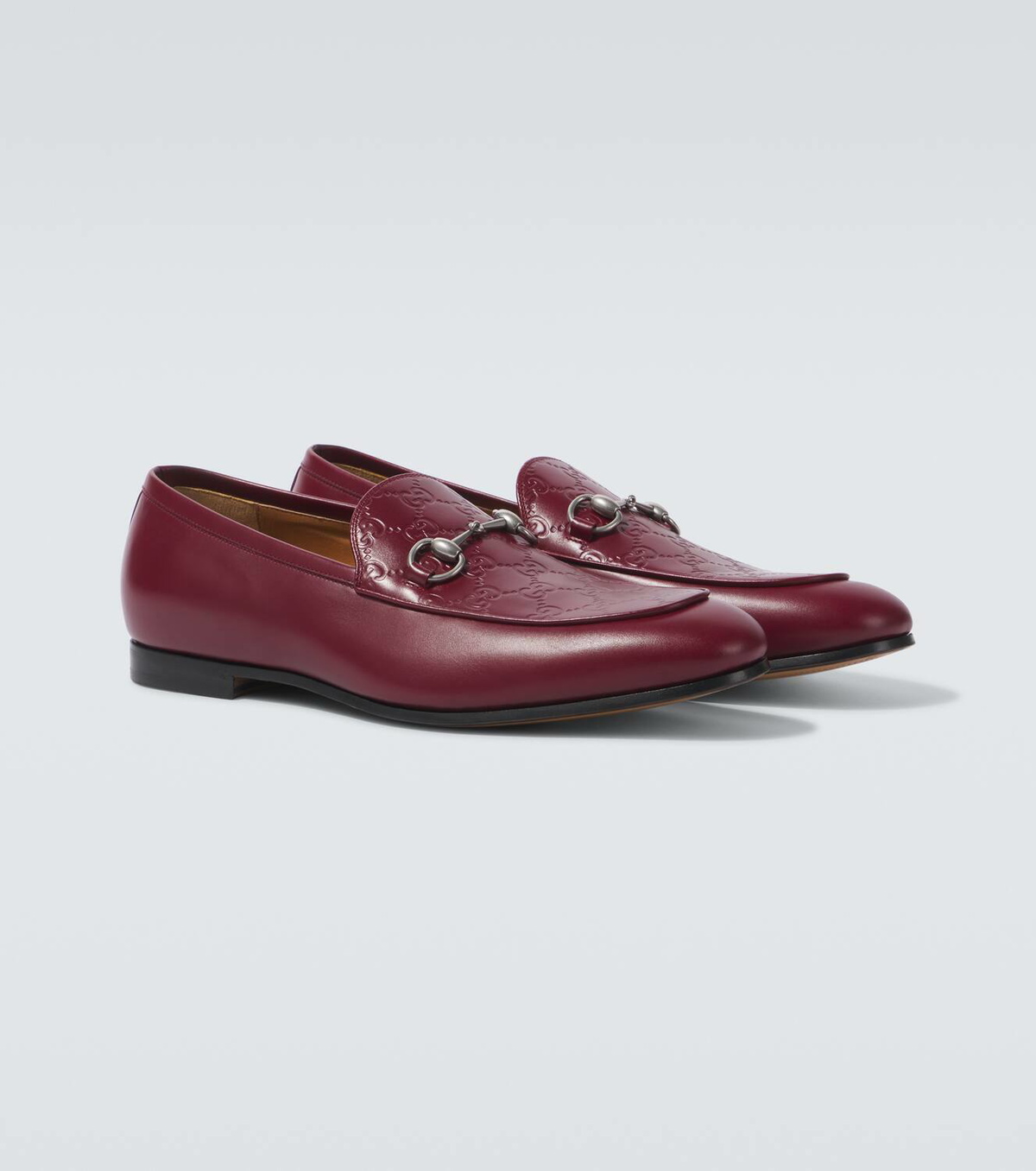靴 GUCCI Horsebit Leather Loafers Gucci Gucci Horsebit leather platform loafers Gucci