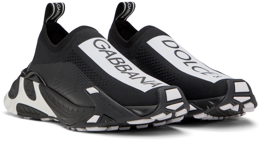 DOLCE & GABBANA ◆ Structured Mesh Fast Sneakers Dolce&Gabbana Black Stretch Mesh Fast Sneakers Dolce & Gabbana