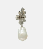 Givenchy Crystal and faux pearl-embellished earrings