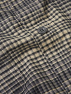 Mr P. - Checked Cotton-Flannel Shirt - Gray