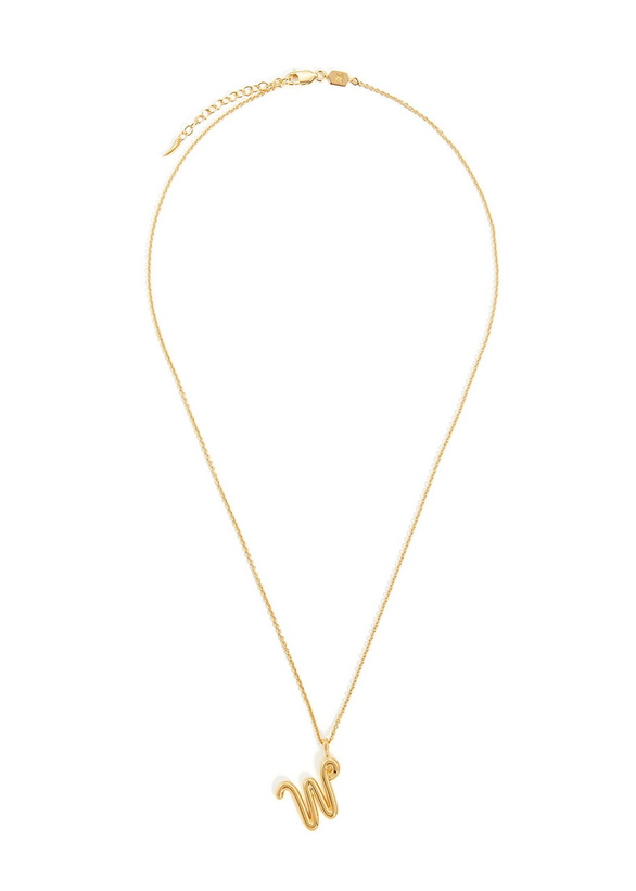 Photo: Missoma W Initial 18kt Gold-plated Necklace