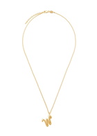 Missoma W Initial 18kt Gold-plated Necklace
