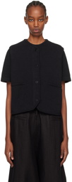 Cordera Black Boxy Vest