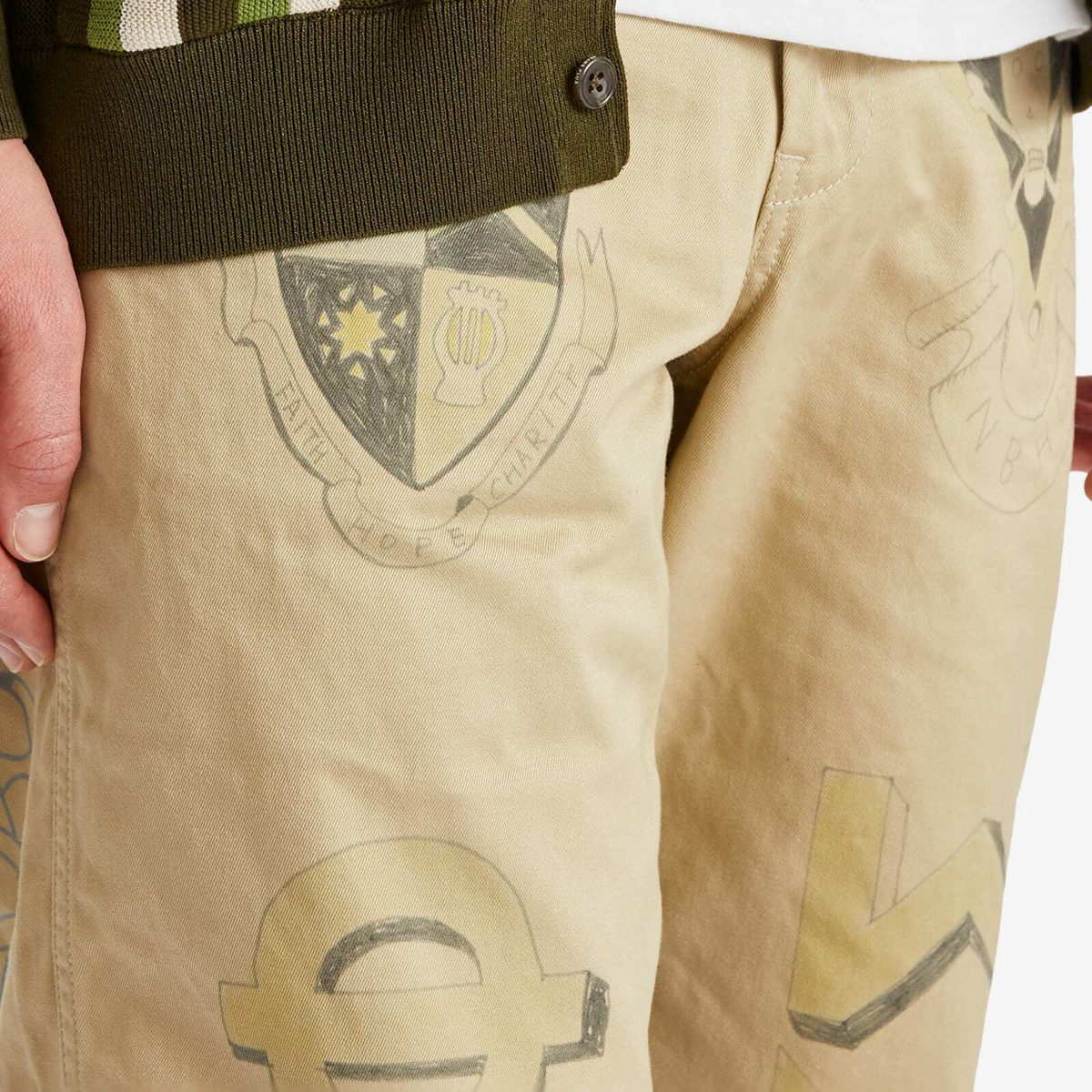 Neighborhood Men's Memorial Utility Pants in Beige Neighborhood