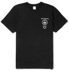 Blackmeans - Printed Cotton-Jersey T-Shirt - Black