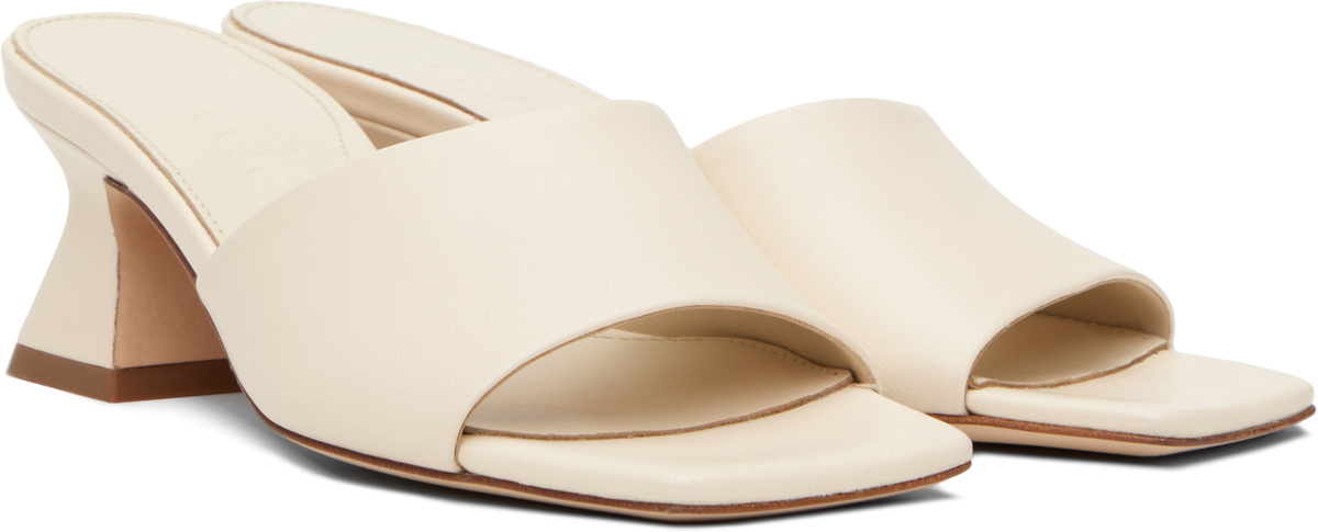 Aeyde Off-White Ale Leather Mules