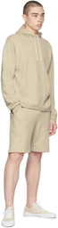 John Elliott Beige Cotton Beach Hoodie