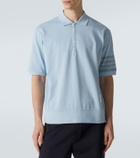Thom Browne 4-Bar cotton jersey polo shirt
