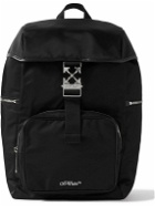 Off-White - Leather-Trimmed Shell Backpack