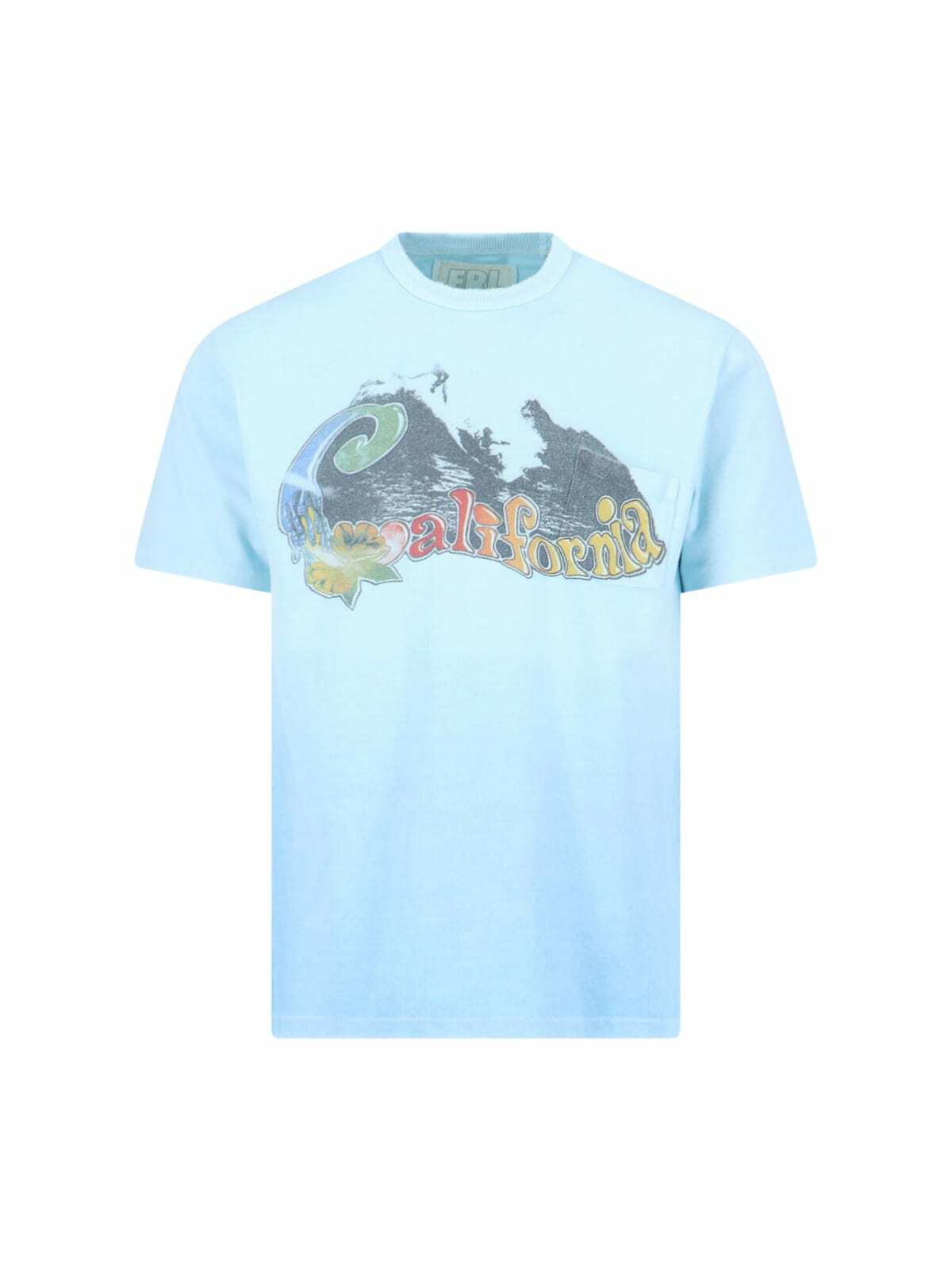 レビュー高評価の商品!の商品をすべて ERL T-Shirt Cotton-Jersey Printed Distressed Boys Beach - トップス