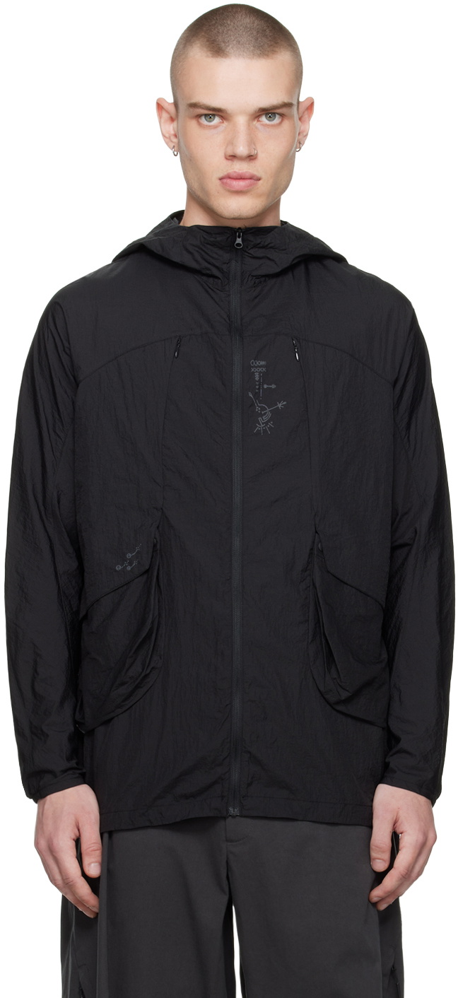 Hyein Seo Black Hiero Windbreaker Jacket Hyein Seo