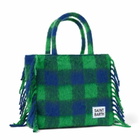 MC2 Saint Barth Vanity Blanket Shoulder Bag With Green And Blue Check
