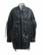 The Attico Womens Jacket in Midnight blue