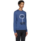 Paul Smith and Christoph Niemann Blue Hello Sweater